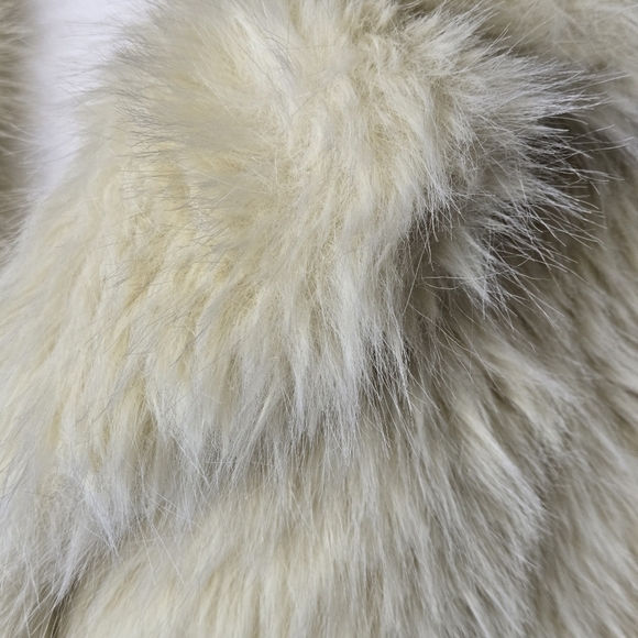 NWT Faux-Fur Collared Short Jacket Butter Yellow Teddy Cropped Luxury Small - Picture 8 of 15